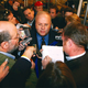 Rove, who stands accused of revealing the non-existence of Santa (below).